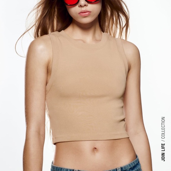 ZARA RIBBED TANK TOP - Picture 4 of 4